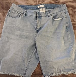 Light Wash Bermuda jean shorts from Lane Bryant